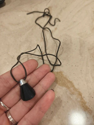 Κολιέ Swarovski με σκοινάκι μεταχειρισμένο, αυθεντικό