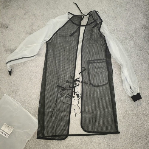 Transparent Waterproof Work Apron with Sleeves new