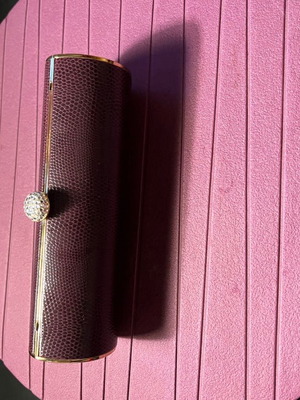 Clutch bag hand brown with chain new