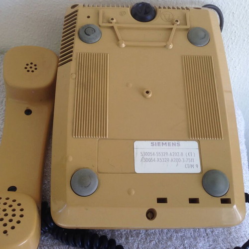 Siemens phone used, mustard color, working