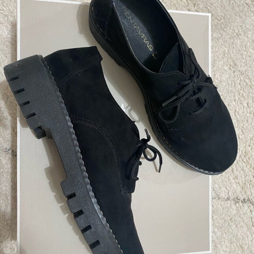 Pentavras black lace-up shoes like new, size 36