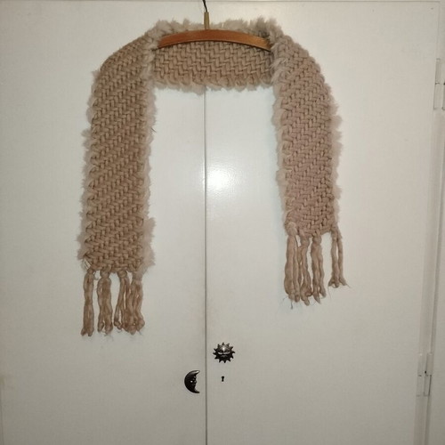 Beige scarf like new, made in Italy, 120cm x 12cm