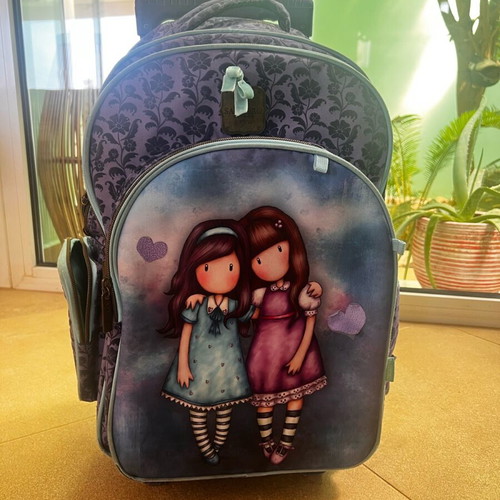 Santoro school backpack for primary school used with side pocket wear