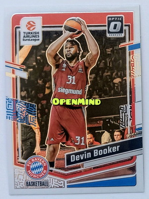 Κάρτα Devin Booker #38 Optic Bayern Munich Donruss Euroleague 2023-24 καινούργια