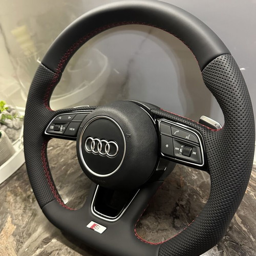 Audi steering wheel nappa leather with airbag for automatic cars after 2012 new