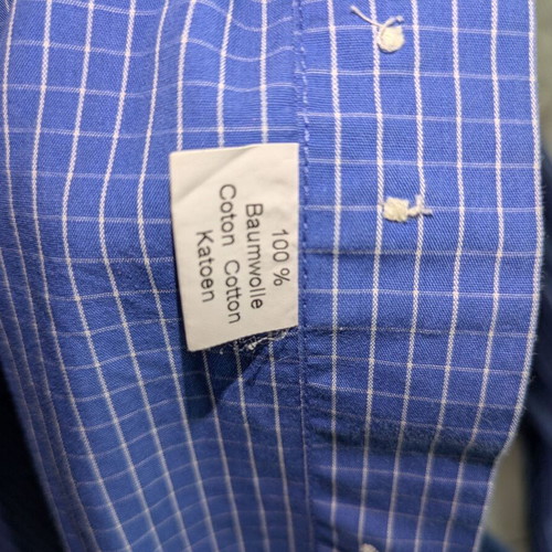 Men's professional dress shirt XXL blue like new, Italian brand