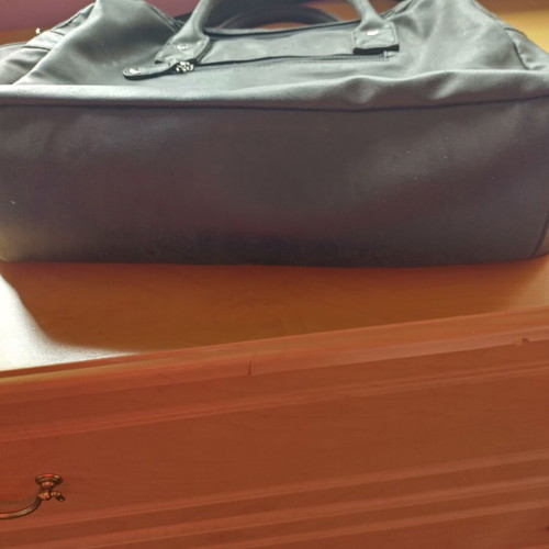 Large Enrico Benetti women's bag like new, dark gray with many pockets