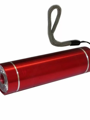 Red pocket flashlight new with strong white light