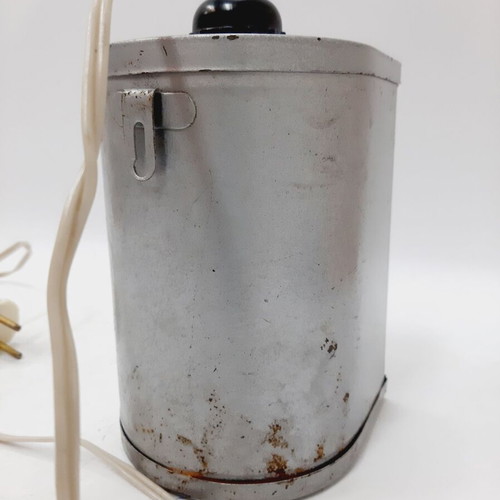 Vintage photographic safety lamp with red filter used, USSR 60s, E27