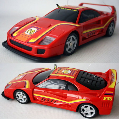 Vintage Porsche F40 Super Racer remote control 1:16 new Well Tech