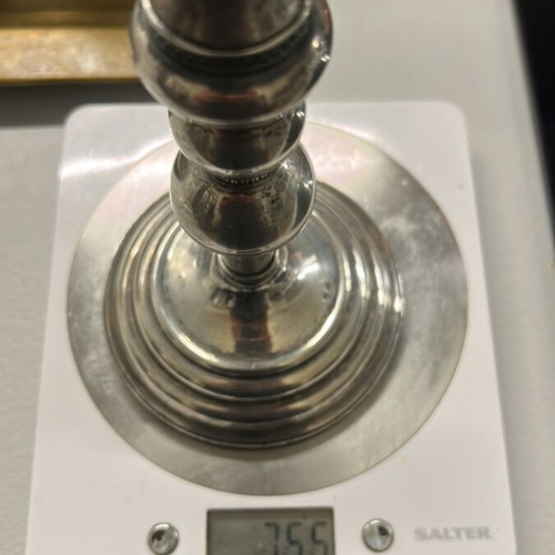 Silver 925 triple candlestick vintage