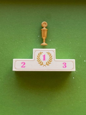 Playmobil winner's podium like new with gold trophy