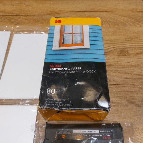 Kodak PHC-80 Photo Printer Cartridge and Paper Set new