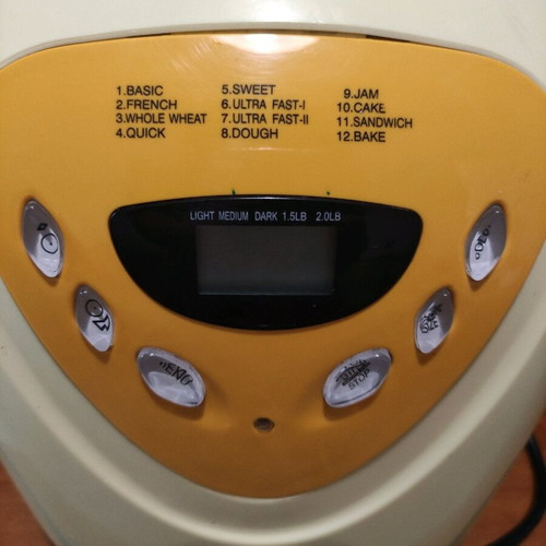 Bread maker used yellow with repaired bowl