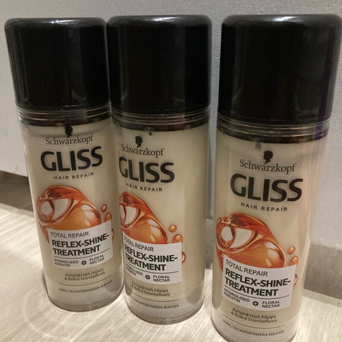 Gliss Total Repair hair repair and styling cream 3x150ml new