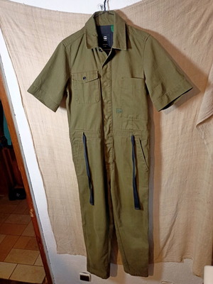 G-Star Raw Army Jumpsuit like new, green, size XS