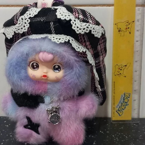Anime baby doll plush toy keychain