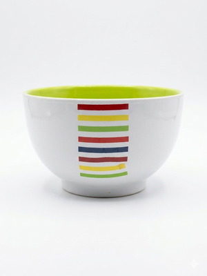 Glass bowl used with marks, 14cm length