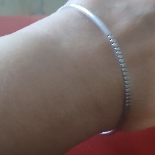 Mexican silver 925 bangle, 6.5 cm opening