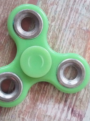 Fidget Spinner Anti Stress toy green used