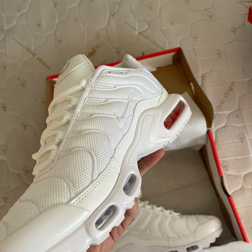 Nike Air Max Plus TN white sneakers new, athletic style