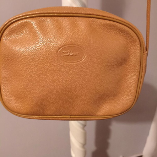 Longchamp crossbody bag like new, beige leather