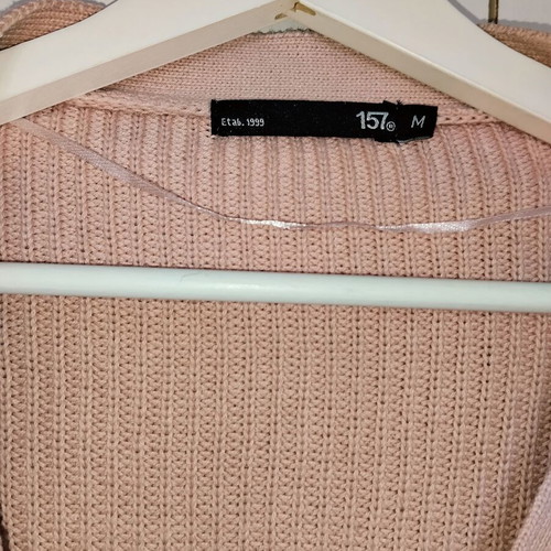 LeGer cotton cardigan sweater pink used, small medium
