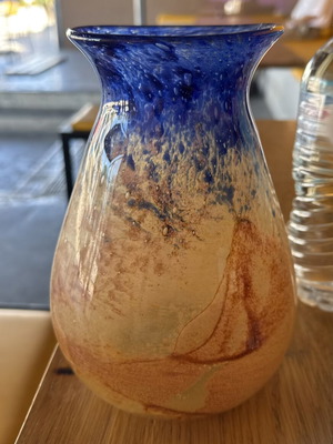 Blown glass vase like new