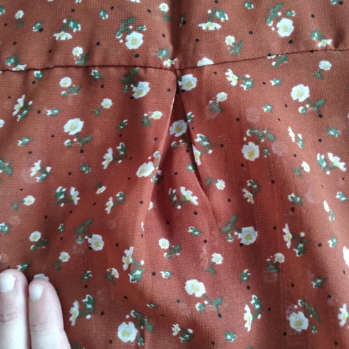 Calliope brown floral top like new, transparent