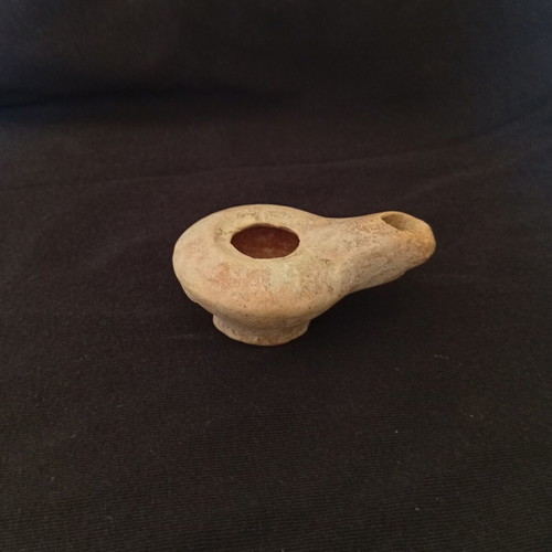 Decorative handmade oil lamp used