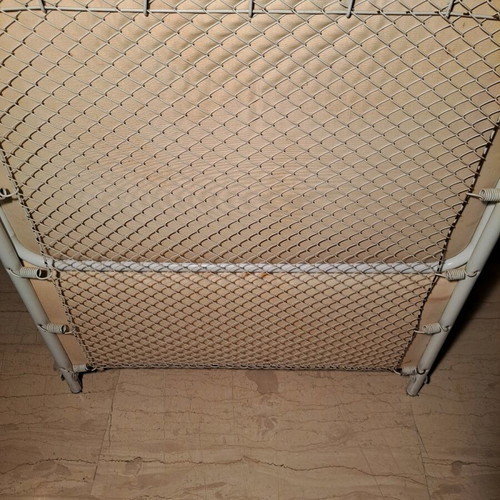 Folding metal beds used, set of two, 200x85 cm