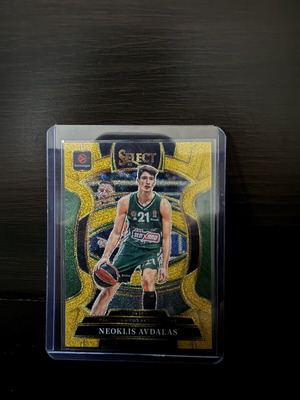 2025-26 Select Euroleague Neoklis Avdalas Gold Glitter Card like new