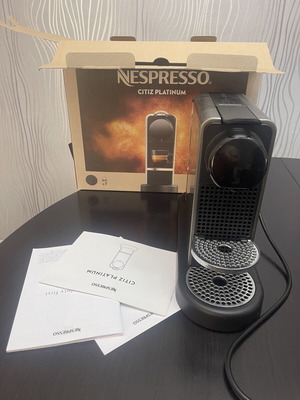 Μηχανή καφέ Nespresso Citiz Platinum σαν καινούργιο, μαύρο ανοξείδωτο ατσάλι