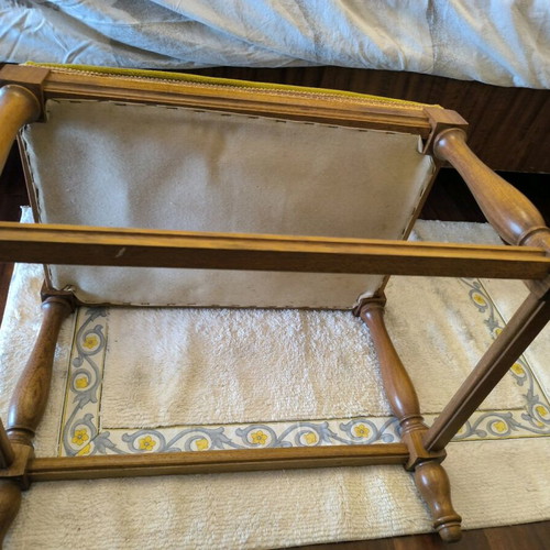 Vintage stool used, needs upholstery replacement