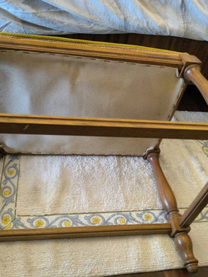 Vintage stool used, needs upholstery replacement