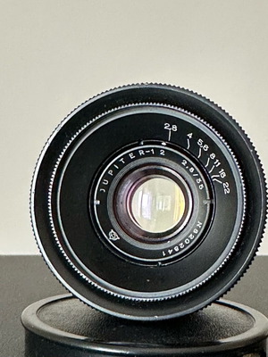 LZOS Jupiter-12 35mm f/2.8 LTM/L39 mount black lens like new