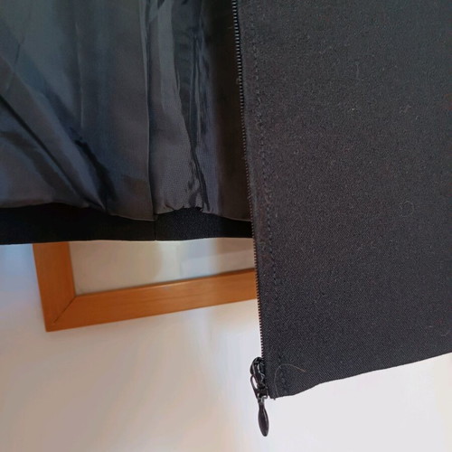 Motivi jacket with fur collar used, size M, black