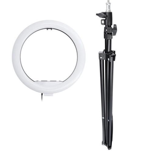 Ring light led 36cm 14” new with floor tripod and phone holder