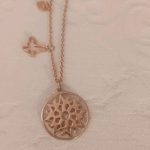 Rose gold necklace 925 Jools new