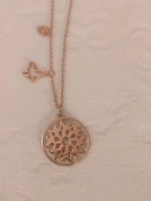 Rose gold necklace 925 Jools new