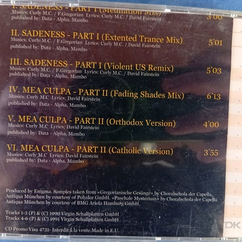 Enigma CD used