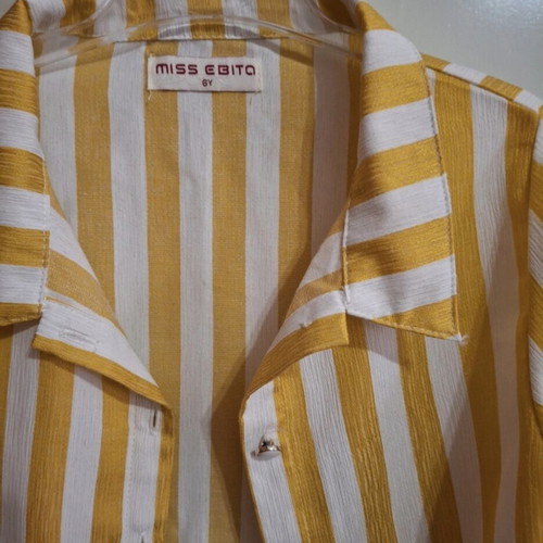 Miss Ebita striped dress shirt for 6 years old, like new