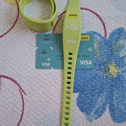 Wristbands with prepaid card for festival like new