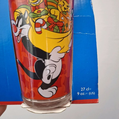 Looney Tunes Sylvester 3 Drinking Glasses new in box