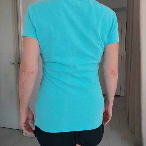 Benetton Polo Shirt L like new, turquoise