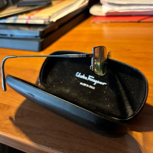 Salvatore Ferragamo Women's Eyeglasses like new, silver
