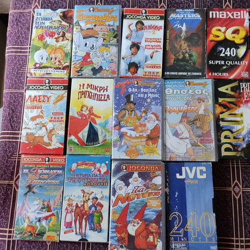 VHS video cassette collection used, pack of 34, classic and children's movies
