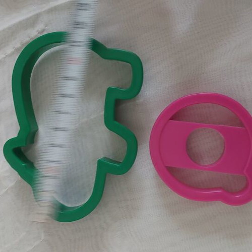 Plastic Cookie Cutters Set of 10 Letters and Animals like new