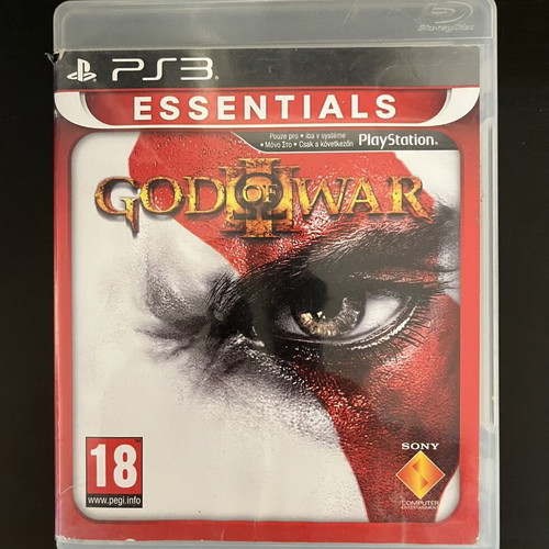 PS3 God of War 3 game, moderate condition, complete with manual