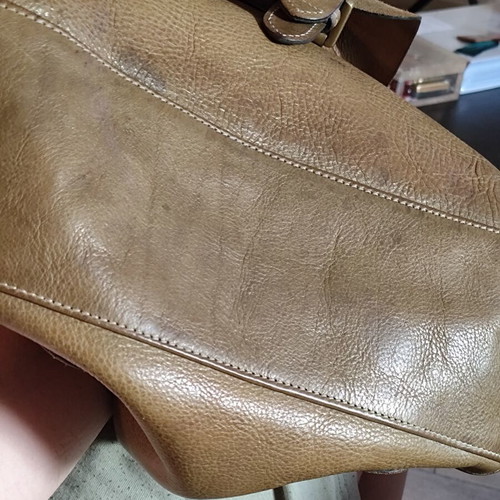 Mulberry Effie olive leather shoulder bag used